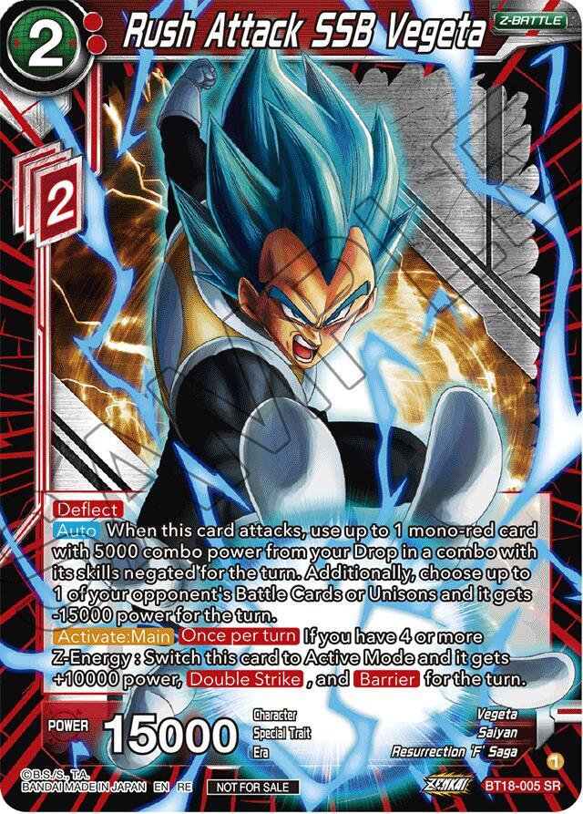 Rush Attack SSB Vegeta (2023 Championship Finals Zenkai Premium