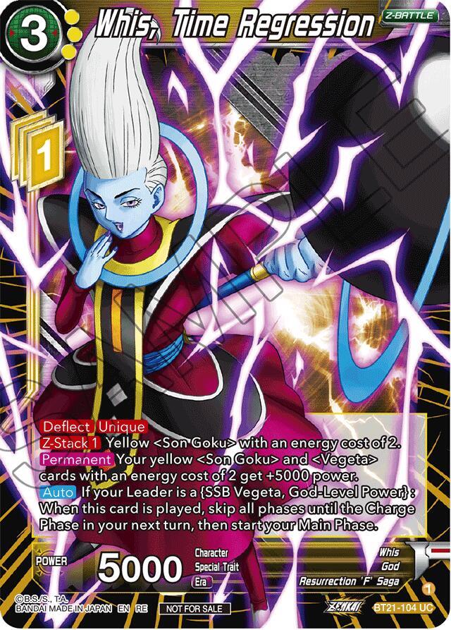 Whis, Time Regression (2023 Championship Finals Zenkai Premium Pack) #BT21-104 — Tournament Promotion Cards