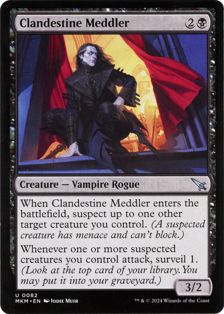 Clandestine Meddler (a) - Murders at Karlov Manor - Magic: The Gathering - TCGplayer.com Clandestine Meddler (a) - Murders at Karlov Manor - Magic: The Gathering - TCGplayer.com