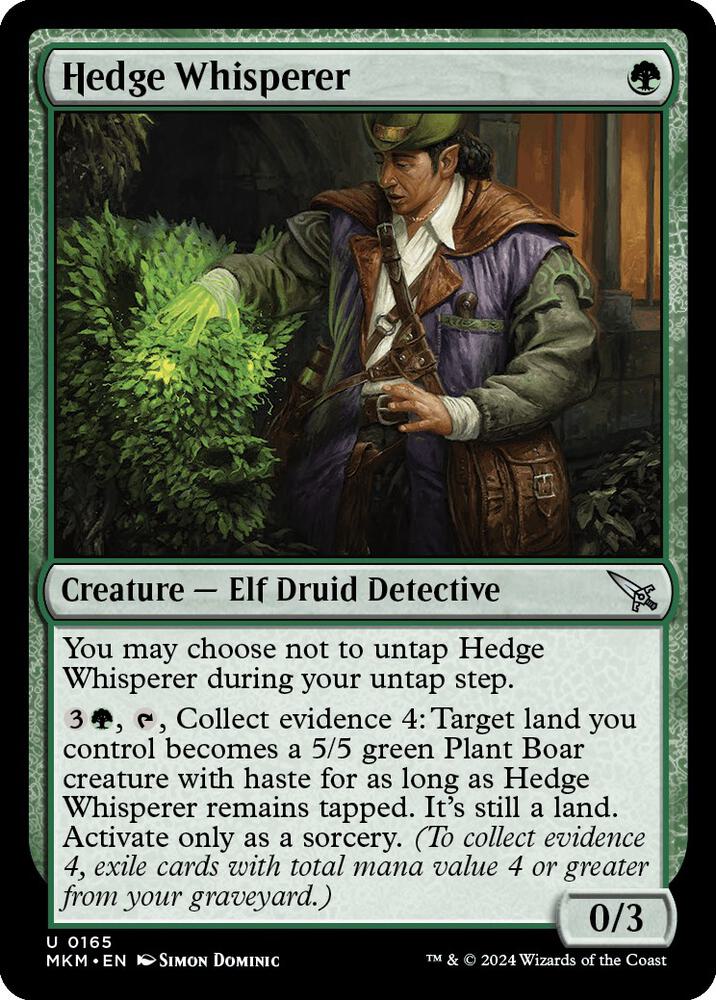 Hedge Whisperer 165 card
