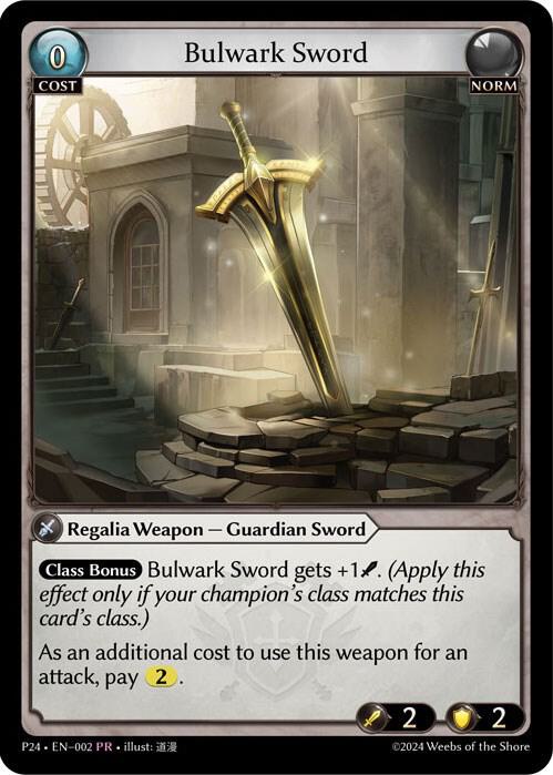 Bulwark Sword - Promotional Cards - Grand Archive TCG - TCGplayer.com