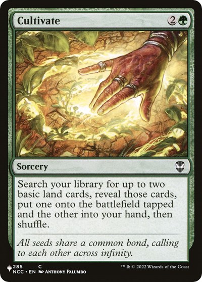 Cultivate (The List, from NCC) from PLST #NCC-285, Magic: The Gathering card