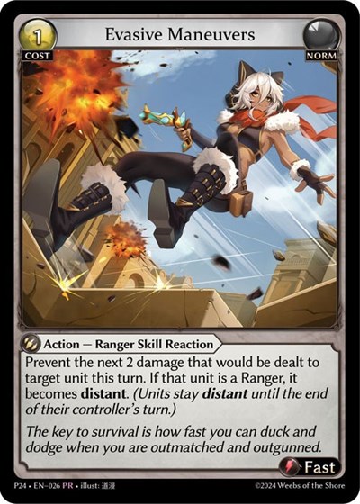 Evasive Maneuvers card