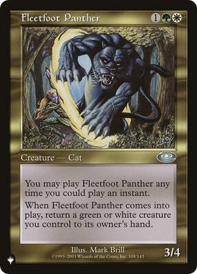 Fleetfoot Panther 108/143 – The List Reprints (Uncommon)
