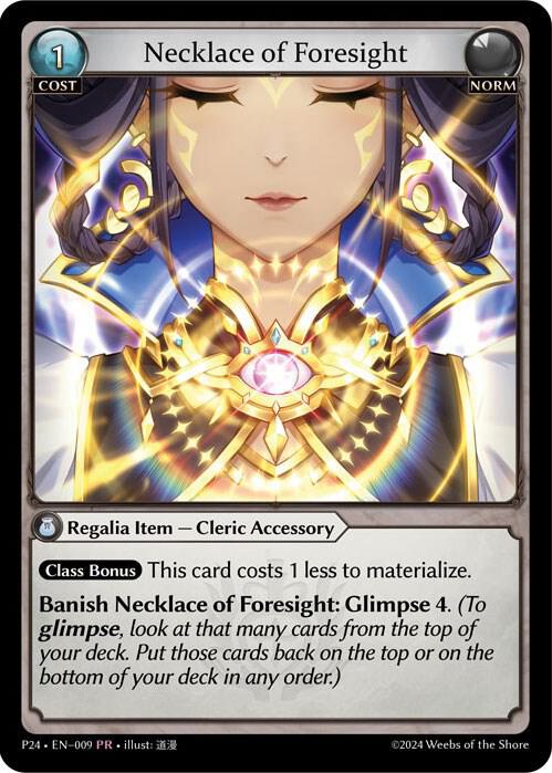Necklace of Foresight - Promotional Cards - Grand Archive TCG