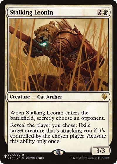 Stalking Leonin (The List) from LIST #C17-7, Magic: The Gathering card