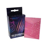 Prismatic Defender Card Sleeves Holographic Sleeves - Dark Pink / Starfield (100-Pack)