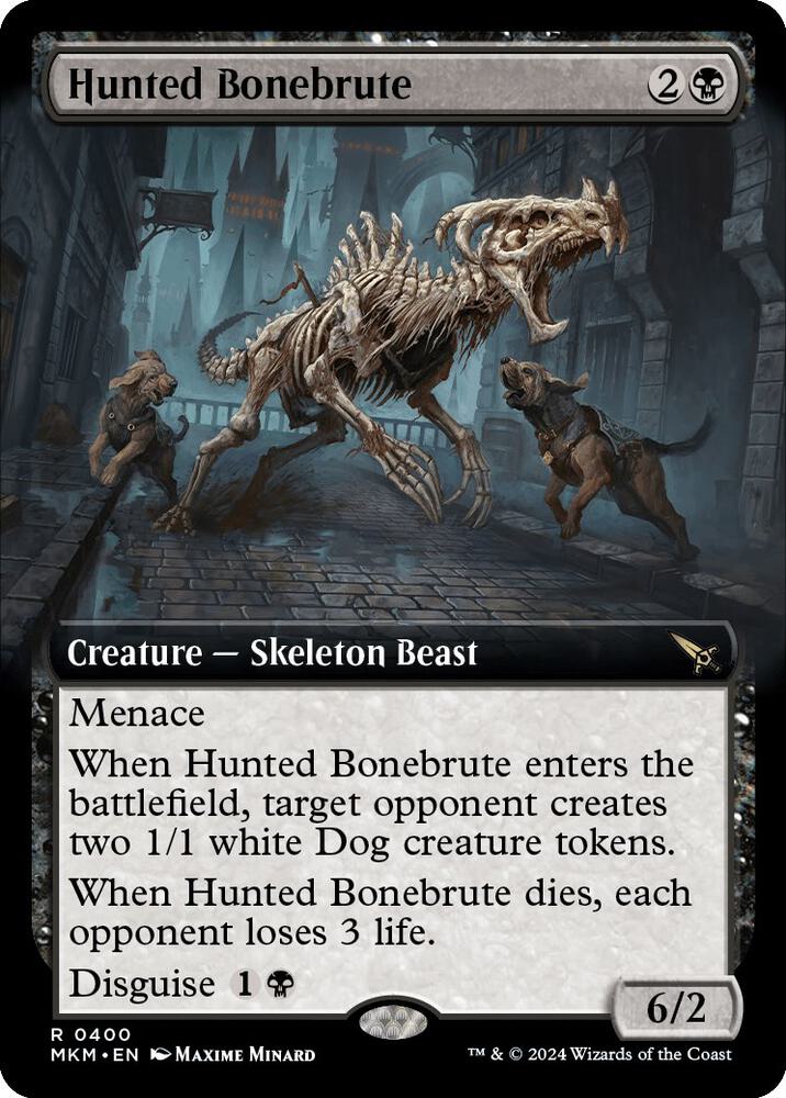 Hunted Bonebrute (Extended Art) 400 card