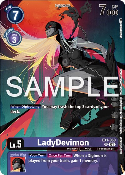LadyDevimon (Digimon Illustration Competition Pack 2023) Classic Collection card price