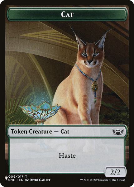 Cat (009) // Dog Double-Sided Token - The List Reprints - Magic