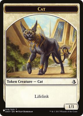 Cat (016) // Dog Double-Sided Token 16 // 10 – The List Reprints (Token)