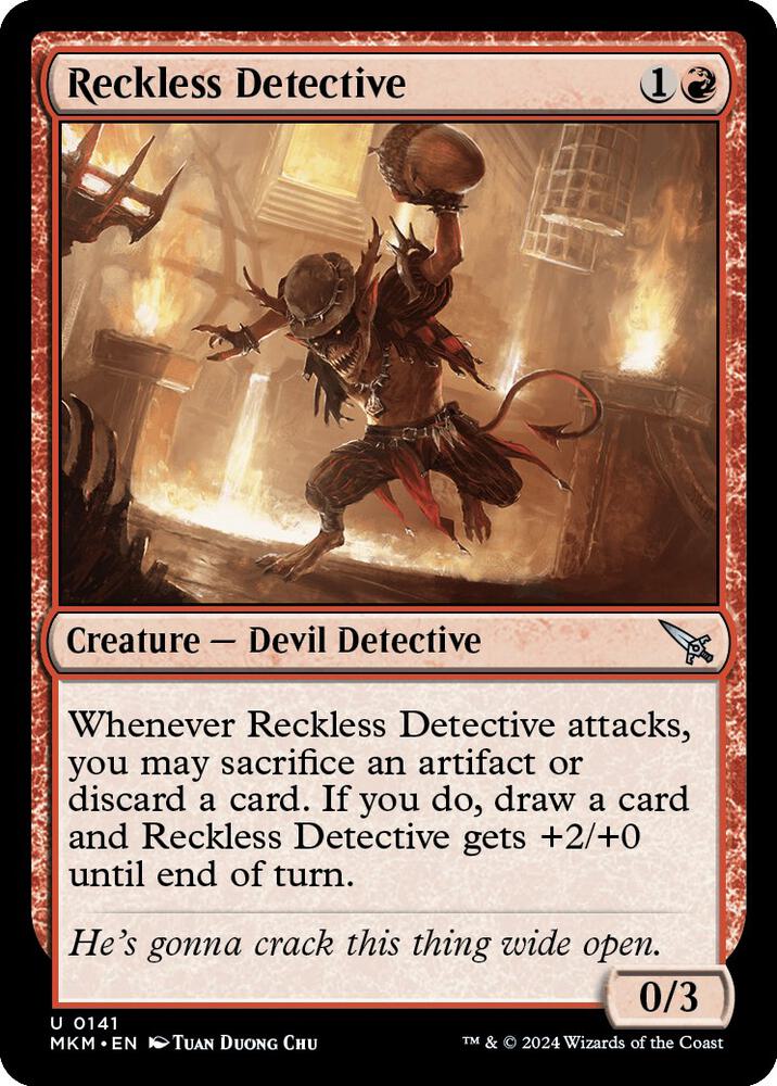 Reckless Detective 141 card