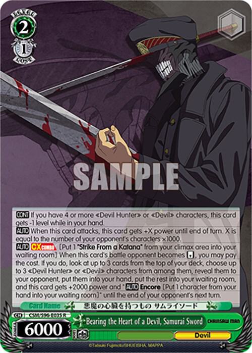 Bearing the Heart of a Devil, Samurai Sword - Chainsaw Man - Weiss