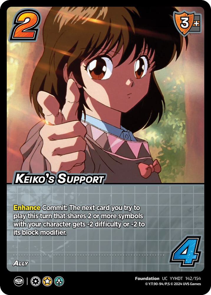 Keiko's Support - Yu Yu Hakusho: Dark Tournament - UniVersus