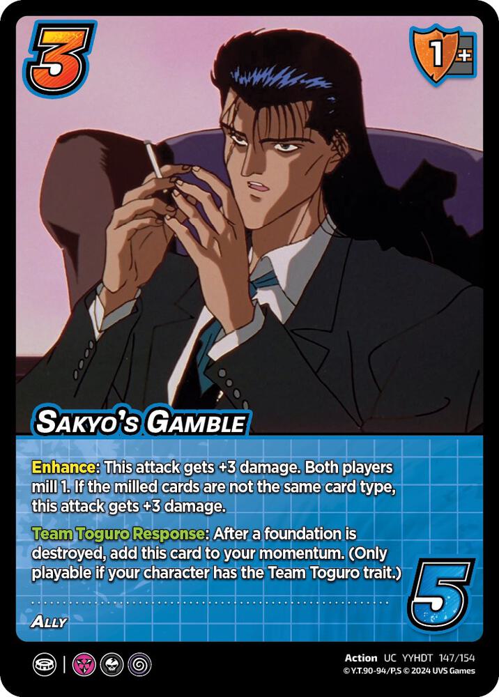 Sakyo's Gamble - Yu Yu Hakusho: Dark Tournament - UniVersus