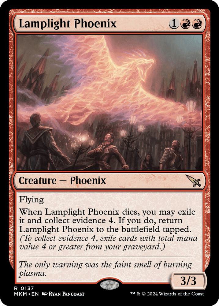 Lamplight Phoenix - Murders at Karlov Manor - Magic: The Gathering