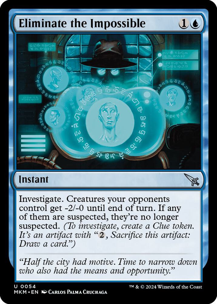 Eliminate the Impossible 54 card