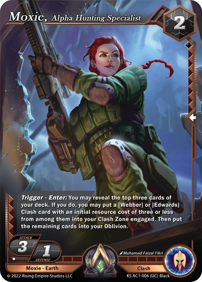 Moxie, Alpha Hunting Specialist