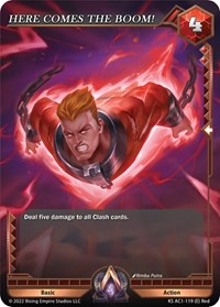 HERE COMES THE BOOM!