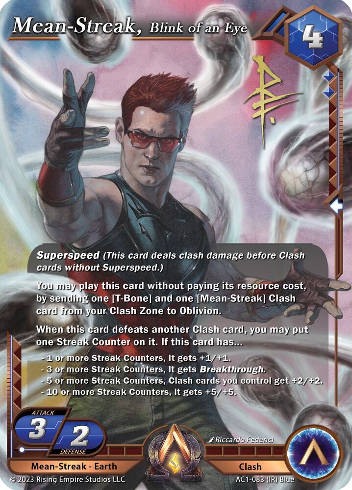 Mean-Streak, Blink of an Eye (Iconic Rare) - The Awakening - Alpha