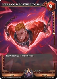HERE COMES THE BOOM!