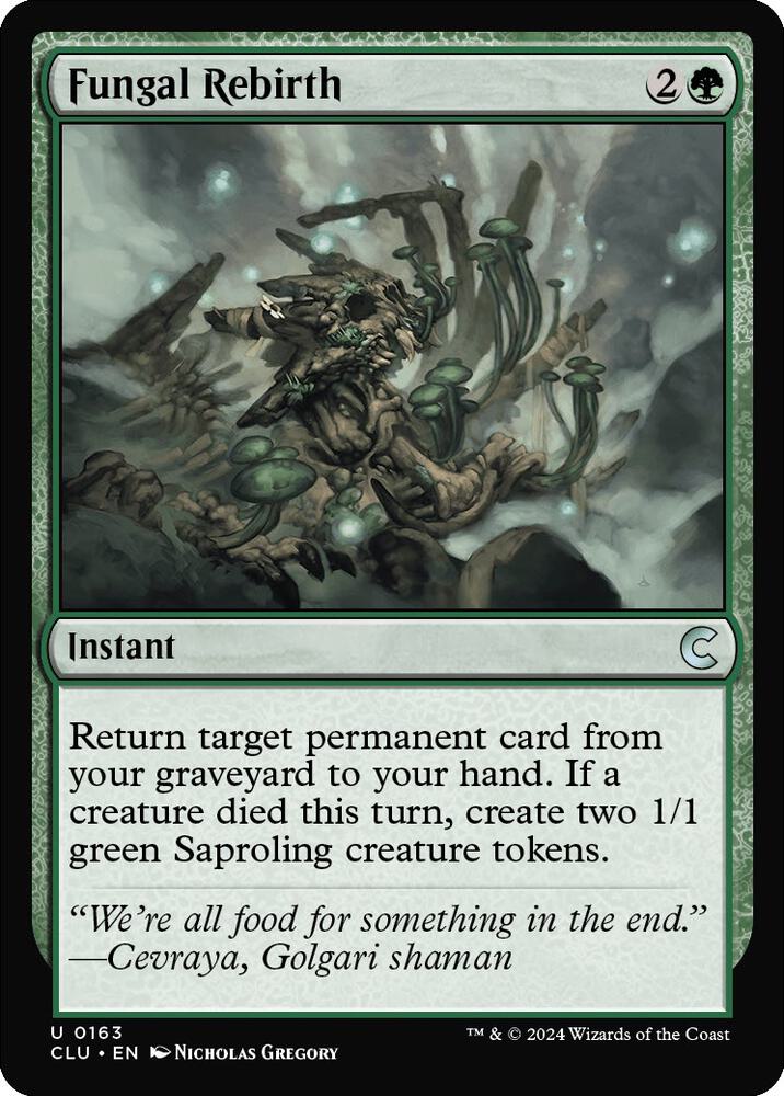 Fungal Rebirth - Ravnica: Clue Edition - Magic: The Gathering -  TCGplayer.com