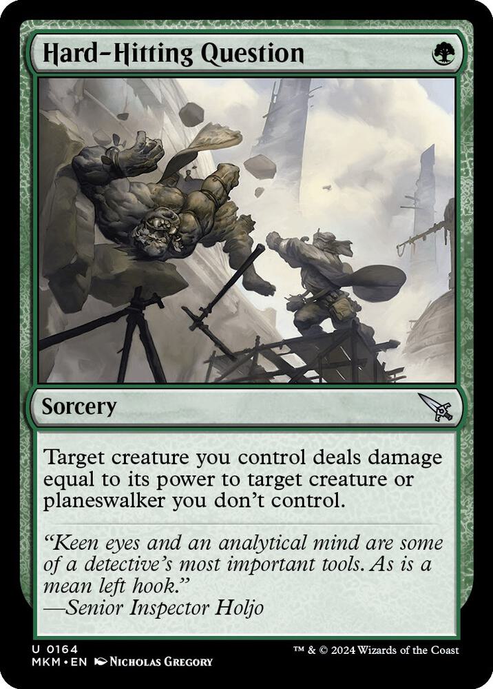 Hard-Hitting Question 164 card