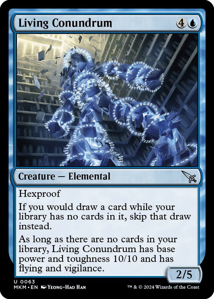 Living Conundrum 63 card