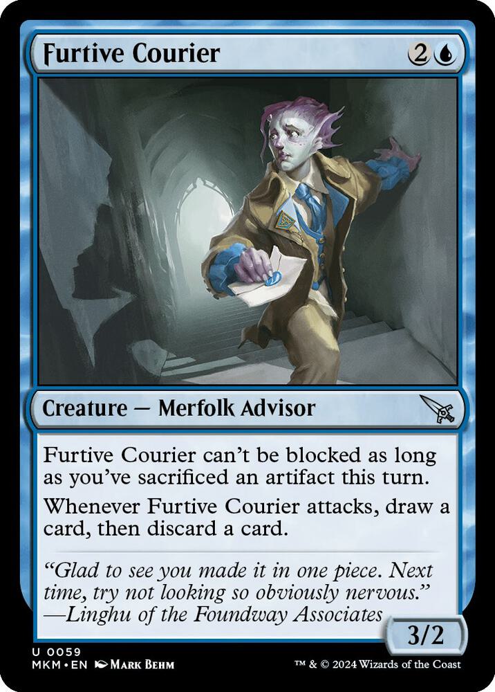Furtive Courier 59 card