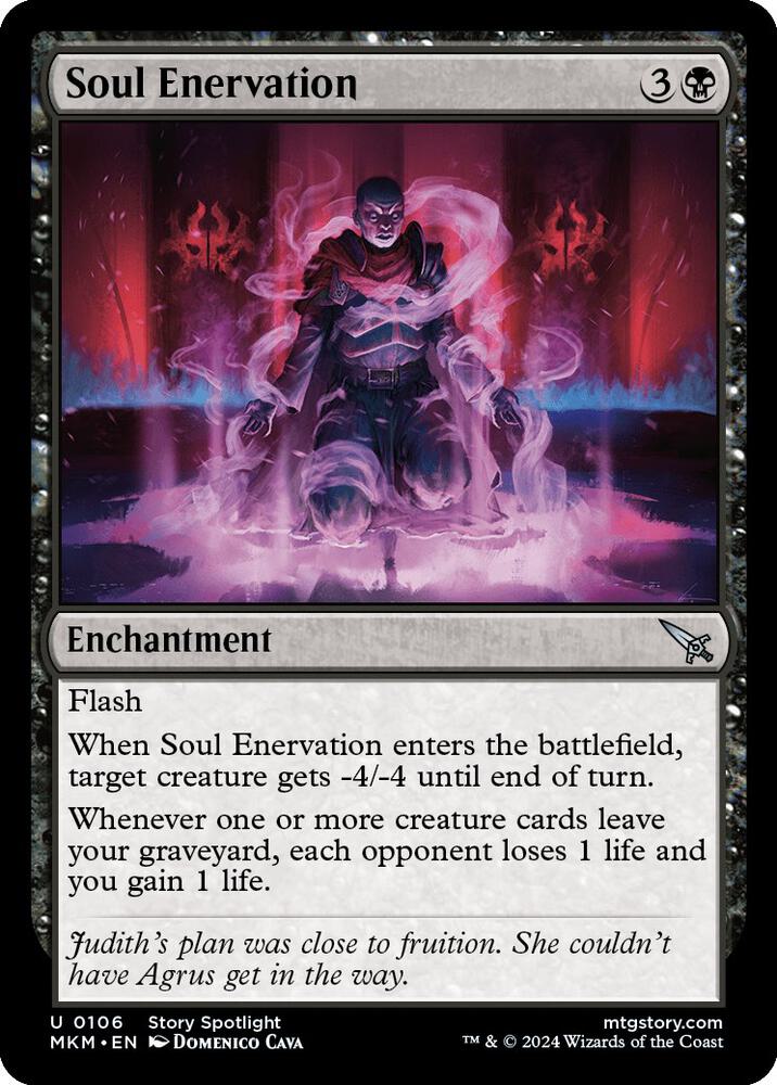 Soul Enervation 106 card