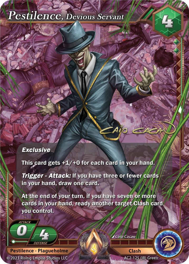 Pestilence, Devious Servant (Iconic Rare)