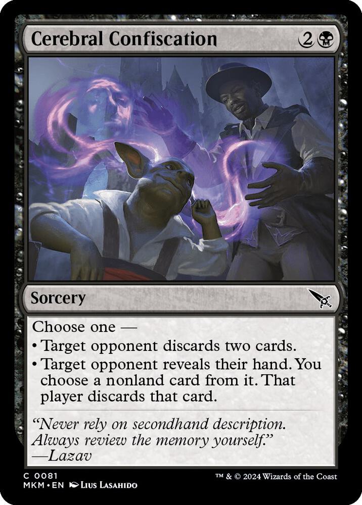 Cerebral Confiscation - Murders at Karlov Manor - Magic: The Gathering -  TCGplayer.com