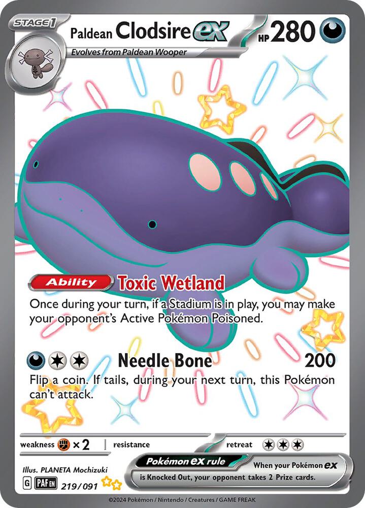 thumbnail image 2 of Pokemon TCG Gengar Ex 104/162 – SV Temporal Forces – Holo Rare Half Art Card – Near Mint 2 of 6