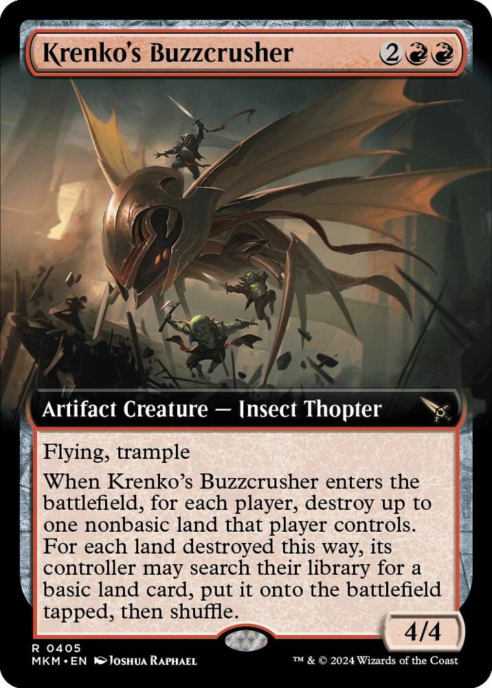 Krenko's Buzzcrusher (Extended Art) 405 card