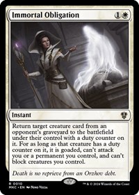 Immortal Obligation