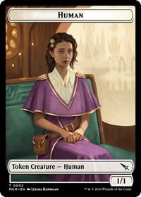 Human // Soldier Double-Sided Token - Commander: Murders at Karlov Manor - Magic: The Gathering card
