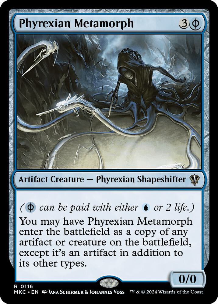 マジック：ザ・ギャザリング Phyrexian FavesTraditionalnonFoilEdition Phyrexian Metamorph - Commander: Murders at Karlov Manor - Magic