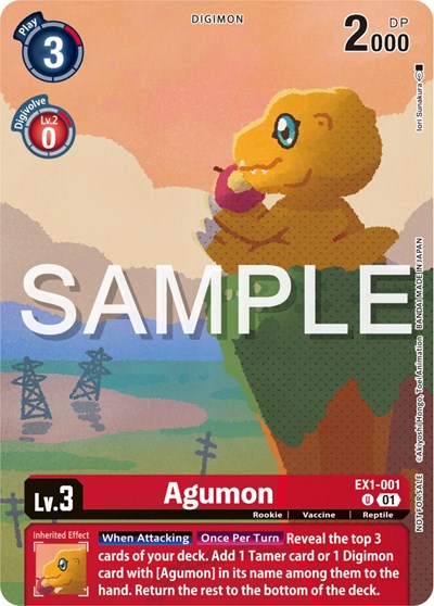 Agumon (Digimon Illustration Competition Pack 2023) Classic Collection Promo Digimon card — value and price