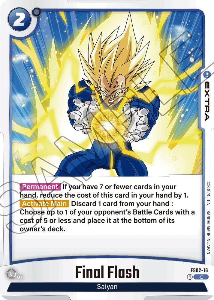 ドラゴンボールカード、エヴァ、ファイナルファンタジー Final Flash - Starter Deck 2: Vegeta - Dragon Ball Super: Fusion