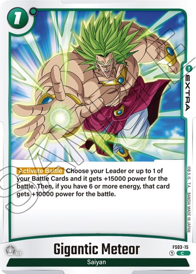 Gigantic Meteor Starter Deck 3: Broly Common Dragon Ball card — value and price