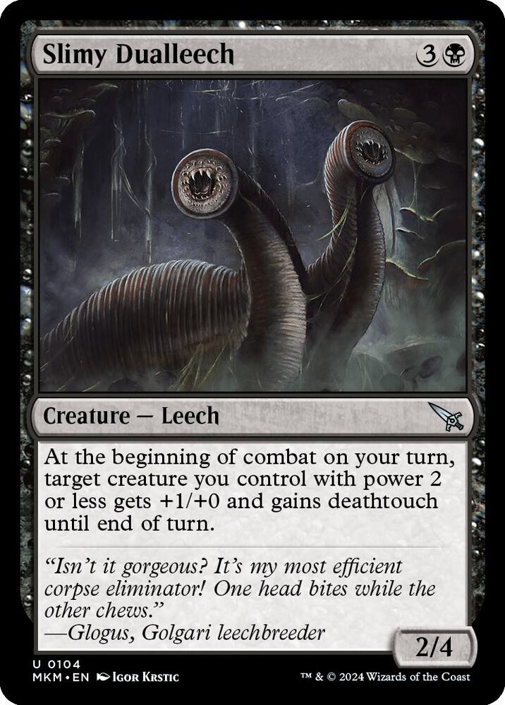 Slimy Dualleech 104 card