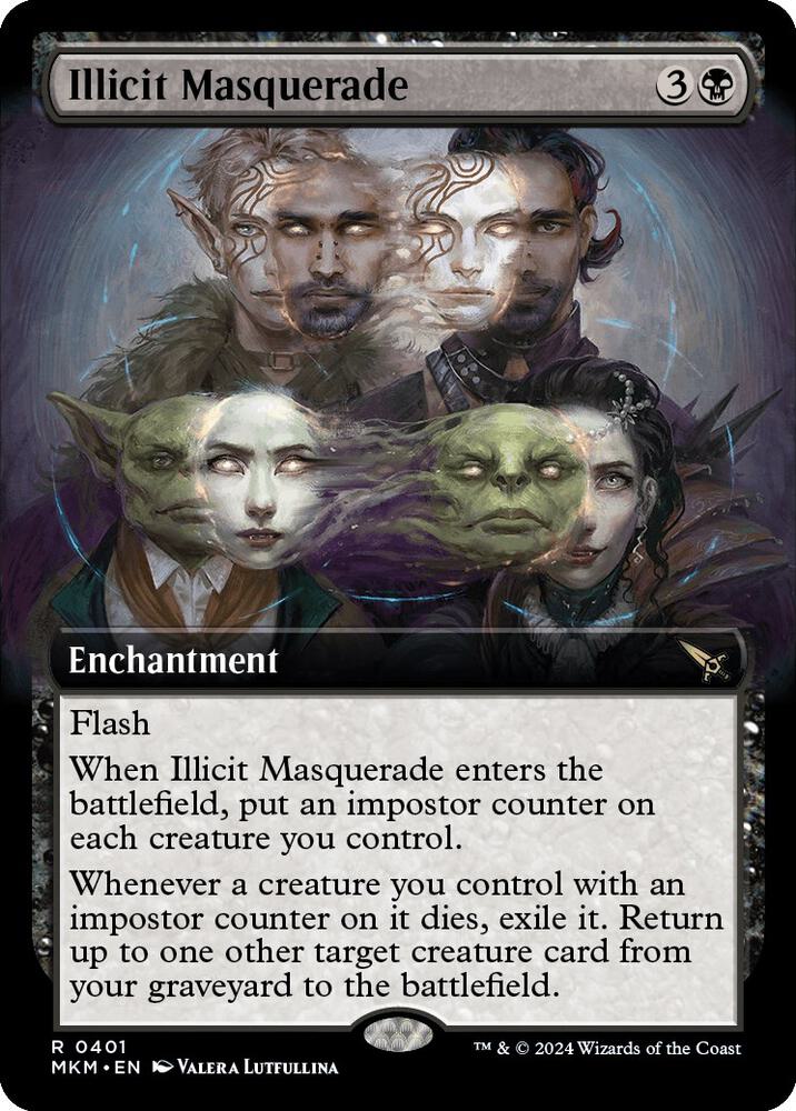 Illicit Masquerade (Extended Art) 401 card