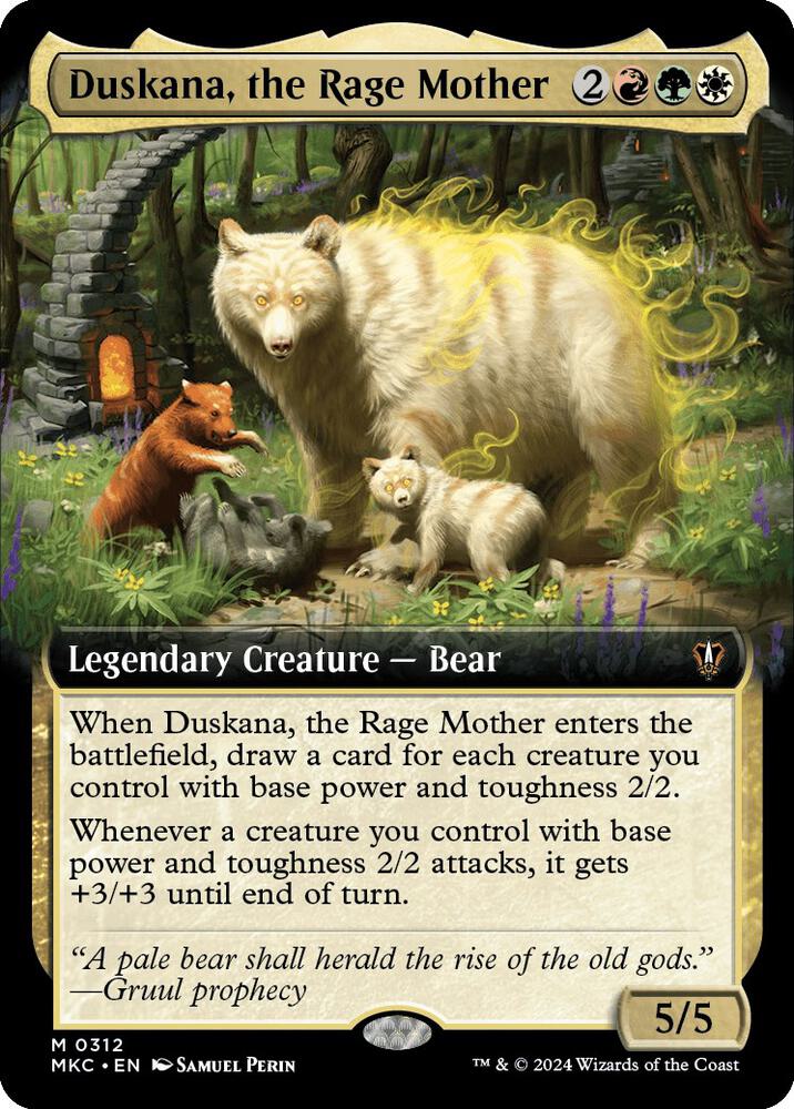 MTG 地の毒 LEA PSA7 Duskana, the Rage Mother (Extended Art) - Commander: Murders at