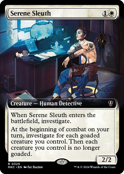 Serene Sleuth Extended Art