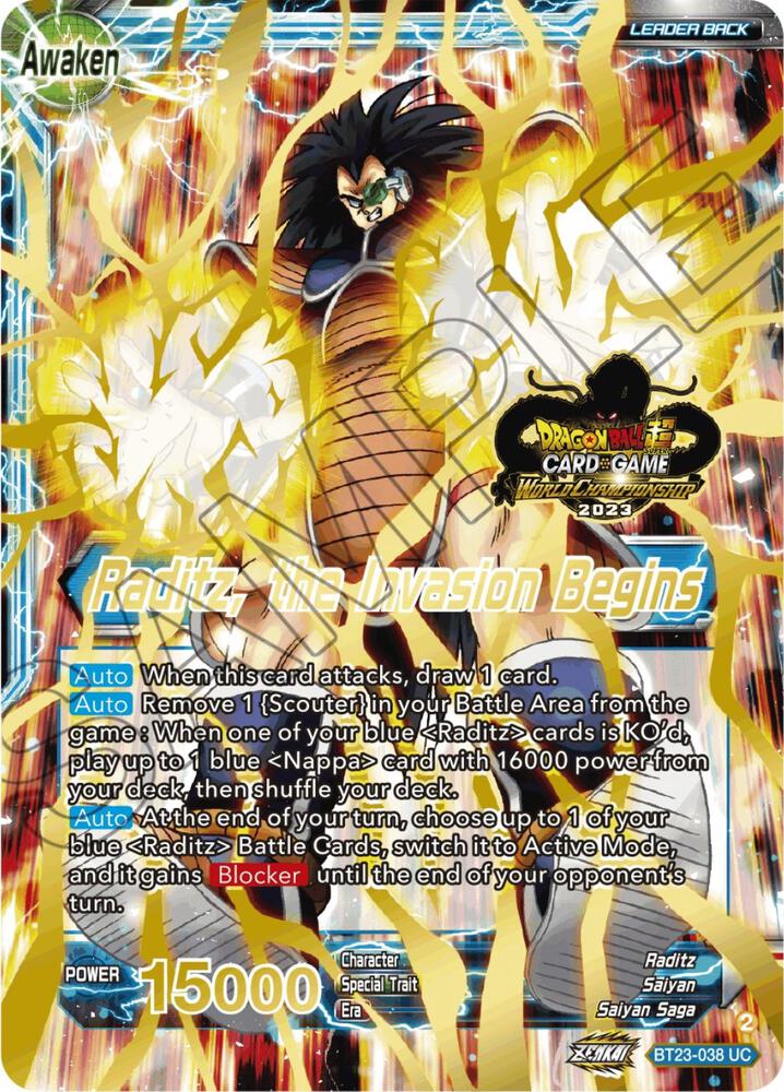 Raditz // Raditz, the Invasion Begins (2023 Worlds ZENKAI 06