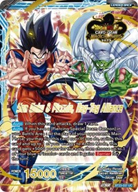 Son Goku // Son Goku & Piccolo, Rag-Tag Alliance (2023 Worlds ZENKAI 06 Leader Set) card art