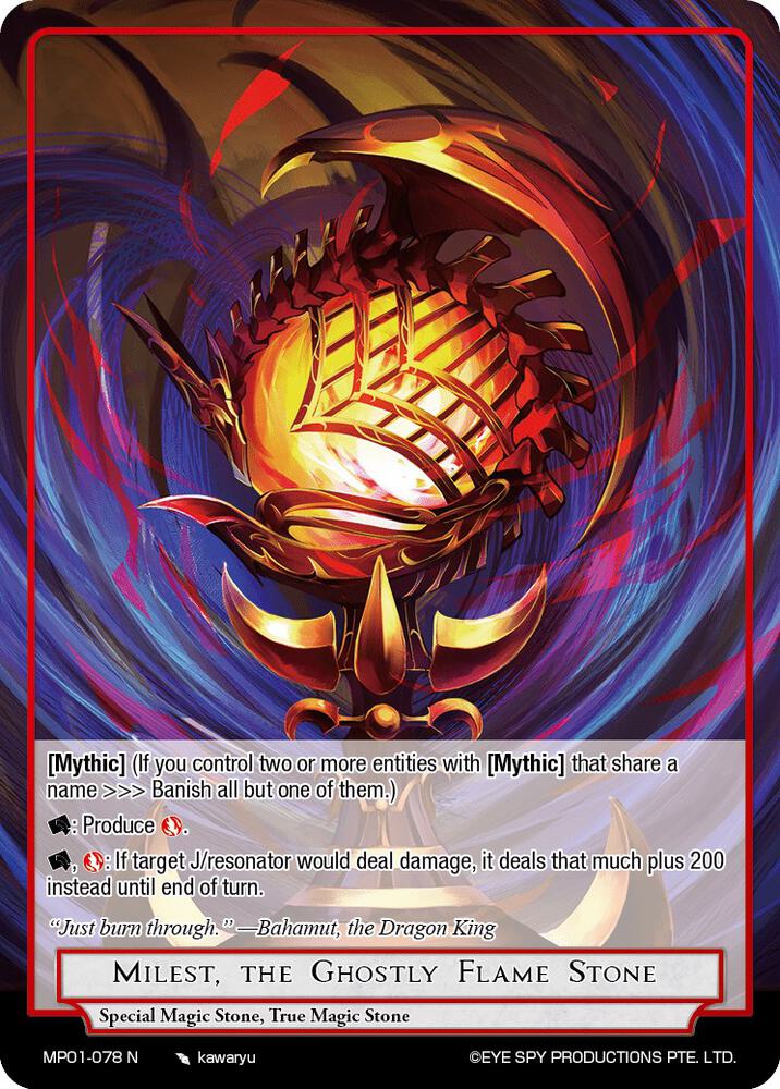 Milest, the Ghostly Flame Stone