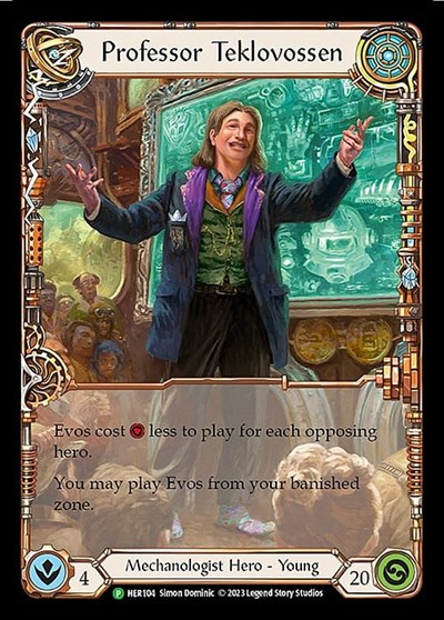 Professor Teklovossen - HER104 Flesh and Blood: Promo Cards Promo Flesh and Blood card — value and price