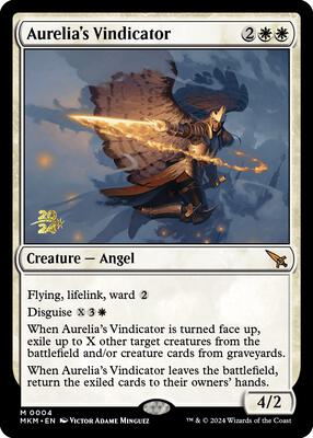 Aurelia's Vindicator #4 – Prerelease Cards (Mythic)