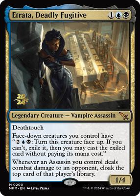 Etrata, Deadly Fugitive #200 – Prerelease Cards (Mythic)